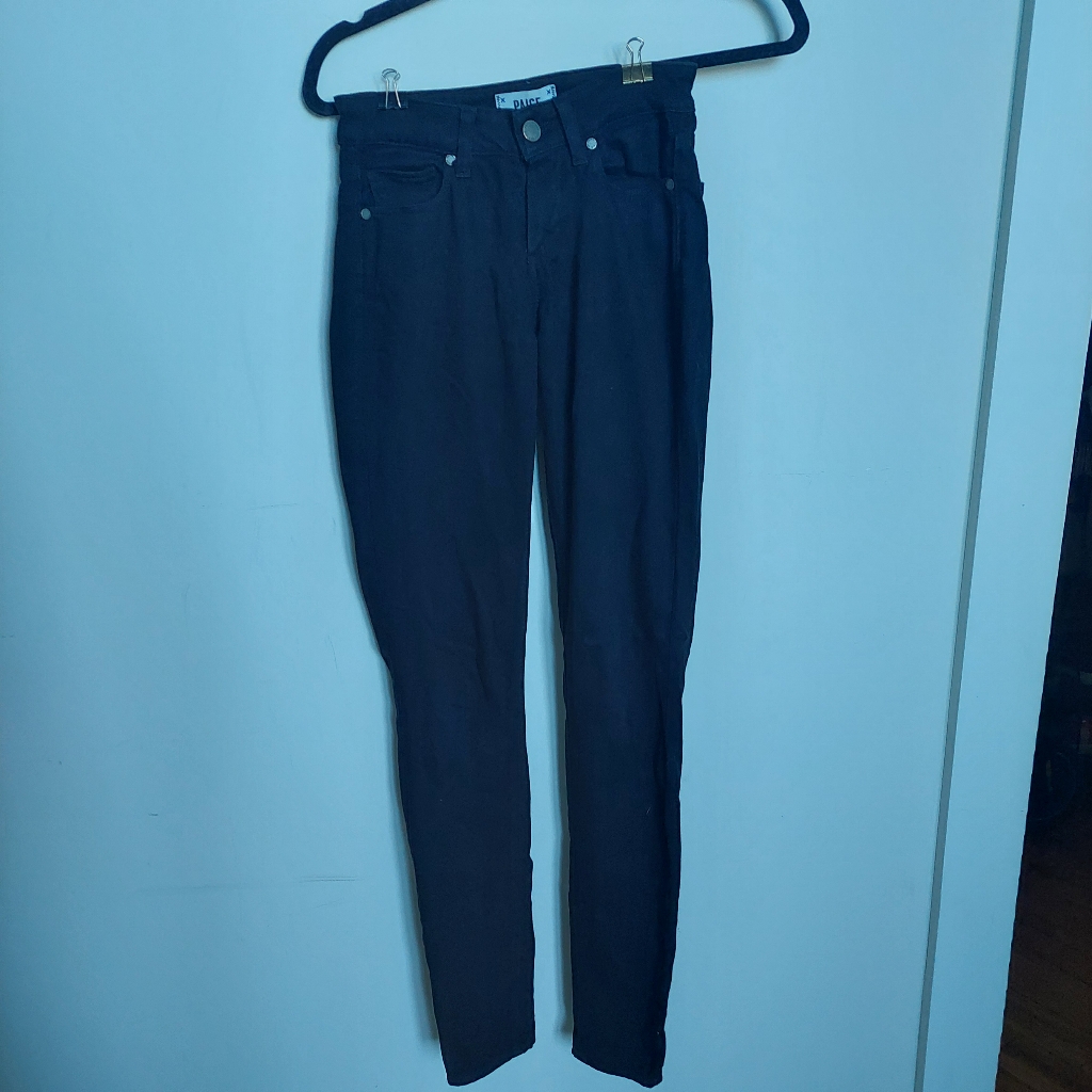 Black Paige Skinny Pants Size 24